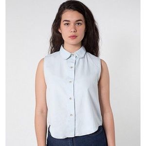 American Apparel button up top